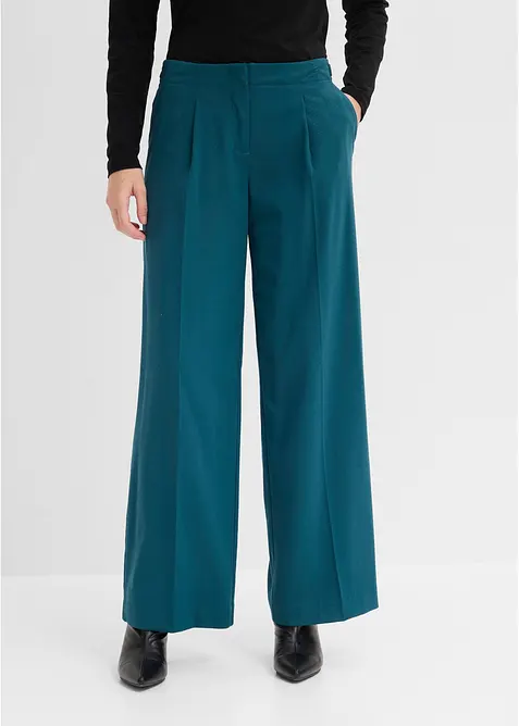 Pantaloni a palazzo in misto viscosa fluido, bonprix