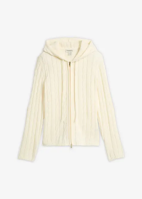 Cardigan con lavorazione a trecce, bonprix