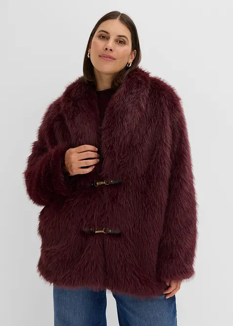 Giacca in ecopelliccia foderata, bonprix