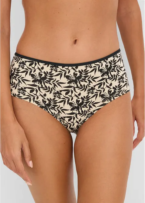 Culotte a vita alta con cotone biologico (pacco da 4), bonprix