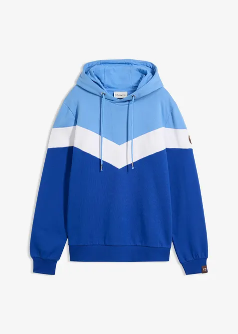Felpa in misto cotone con cappuccio, bonprix