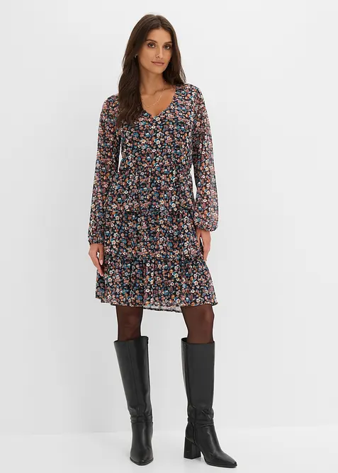 Abito corto in mesh, bonprix