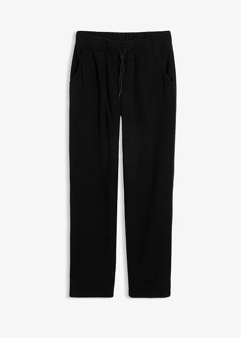 Pantaloni in pile con elastico in vita, bonprix