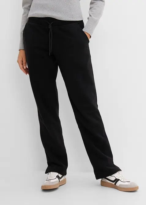 Pantaloni in pile con elastico in vita, bonprix