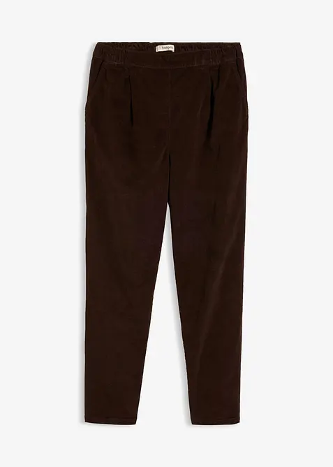 Pantaloni in velluto a coste di misto cotone elasticizzato, bonprix