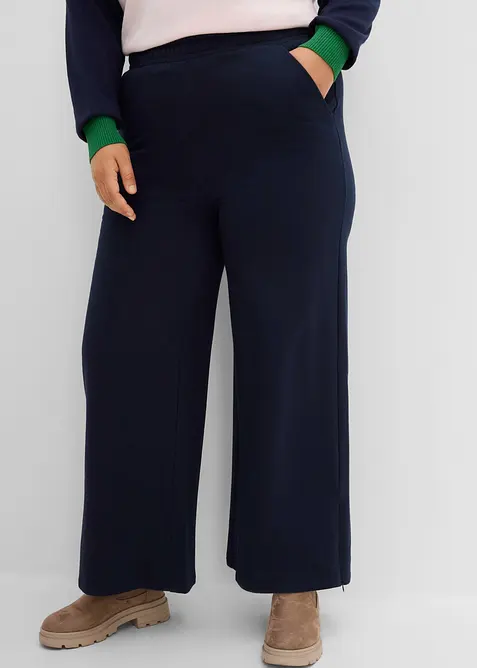 Pantaloni in felpa di misto cotone, bonprix