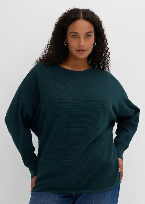 Maglione oversize con maniche a pipistrello, bonprix