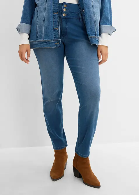 Jeans termici modellanti skinny, vita alta, bonprix