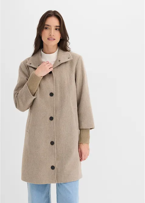 Cappotto corto in simil lana, bonprix