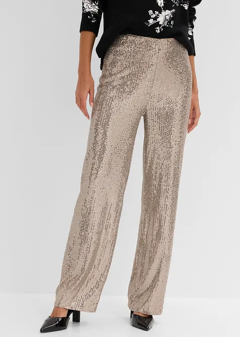 Pantaloni con paillettes, bonprix