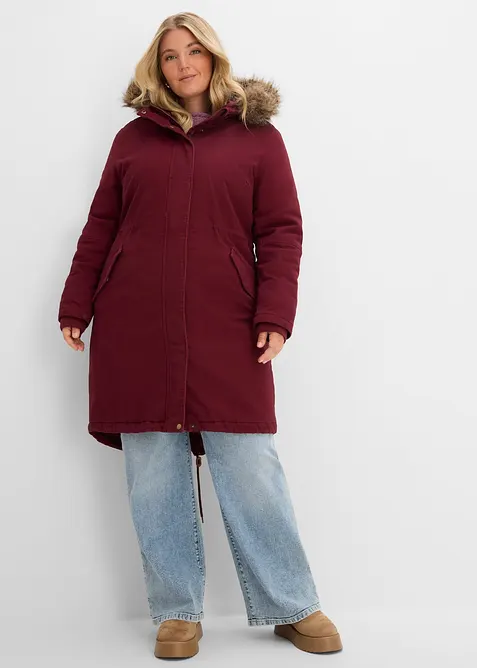 Parka lungo imbottito, bonprix
