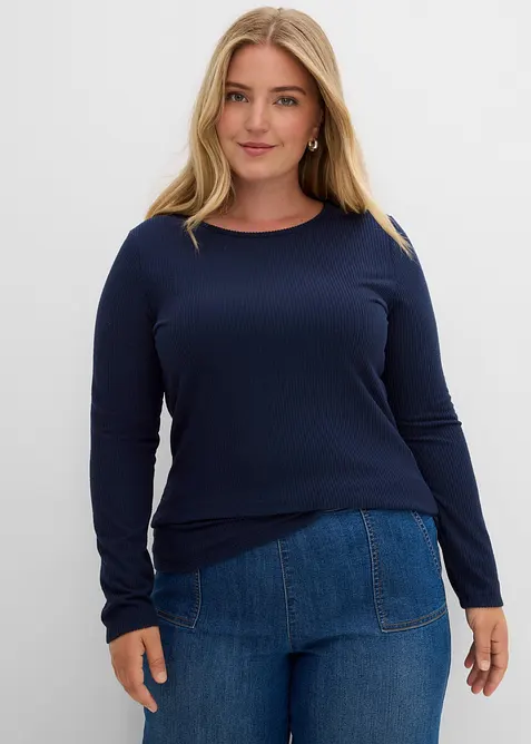 Maglia termica a coste, bonprix
