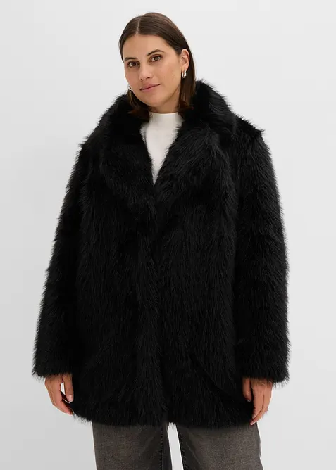 Giacca oversize in ecopelliccia, bonprix