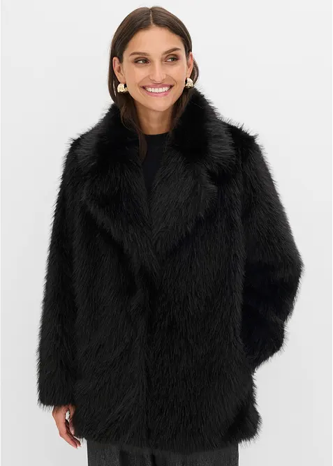 Giacca oversize in ecopelliccia, bonprix