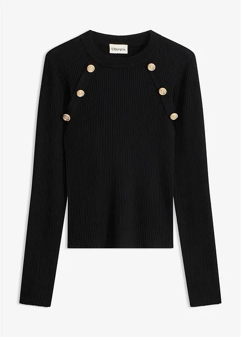 Maglione in filato fine misto viscosa, bonprix