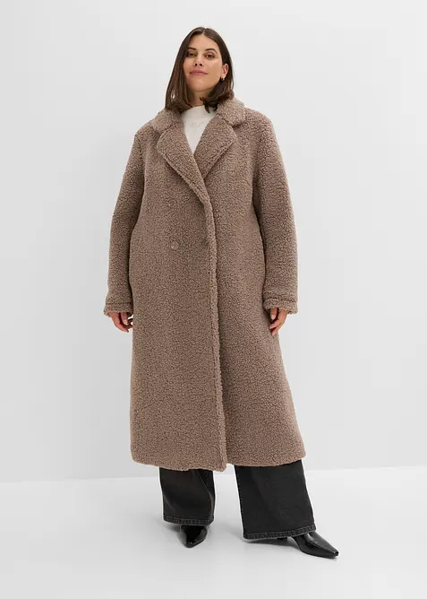 Cappotto effetto teddy, bonprix