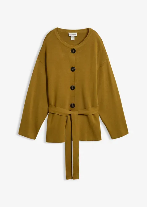 Cardigan in fine misto viscosa, bonprix