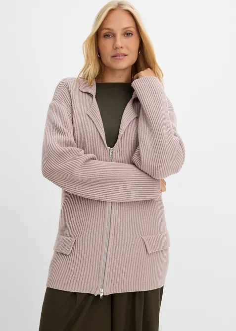 Cardigan in morbido misto viscosa, bonprix
