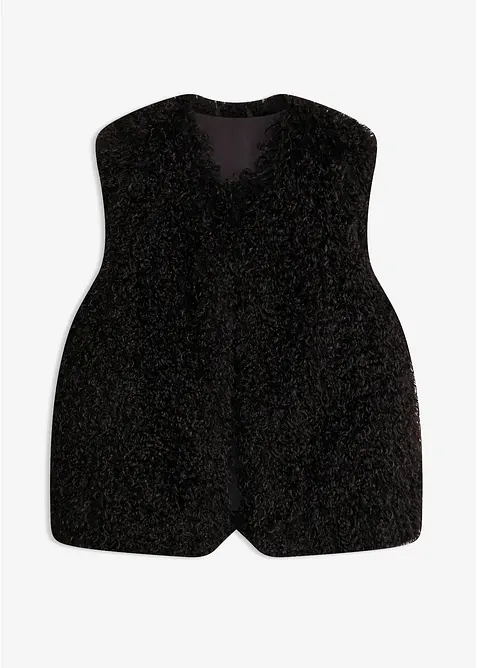 Gilet in ecopelliccia con tasche laterali, bonprix