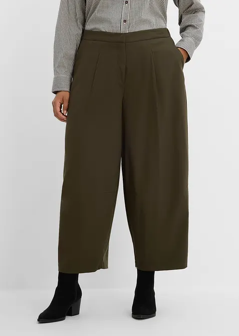 Pantaloni barrel comodi in vita, bonprix