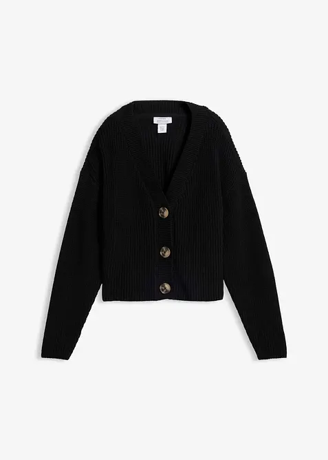 Cardigan in filato grosso di puro cotone, bonprix