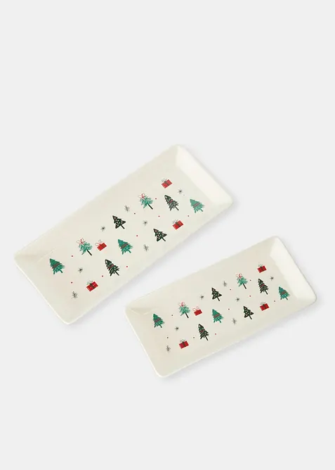 Set da aperitivo con motivo natalizio (set 2 pezzi), bonprix
