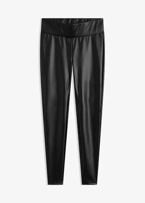 Leggings in similpelle rivestiti, bonprix