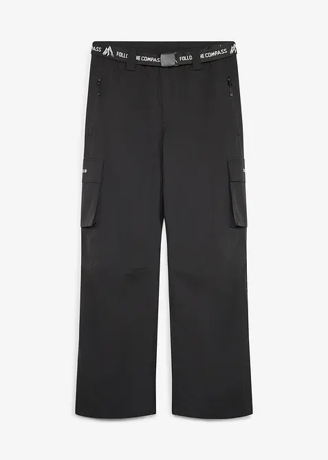 Pantaloni cargo da neve foderati in pile, termici e impermeabili, bonprix