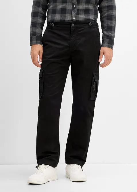 Pantaloni cargo termici con vita e fondo regolabili, bonprix