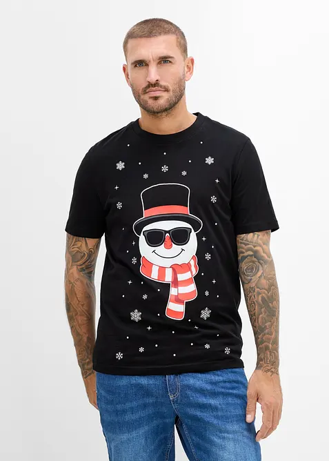T-shirt natalizia in puro cotone biologico, bonprix