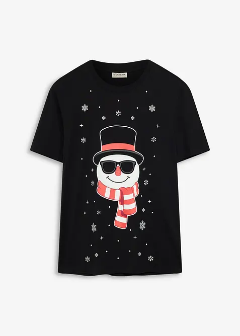 T-shirt natalizia in puro cotone biologico, bonprix