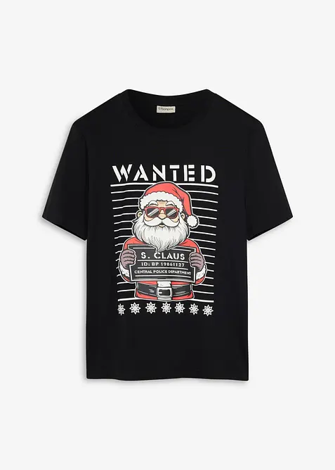 T-shirt natalizia in puro cotone biologico, bonprix