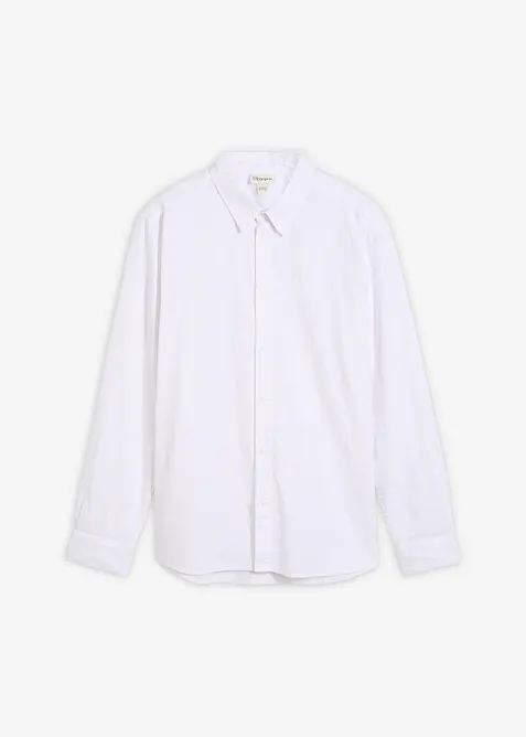 Camicia a maniche lunghe in misto lino fresco, modern fit, bonprix