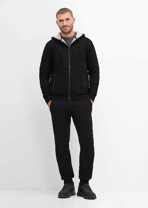 Tuta sportiva termica con morbida fodera in pile teddy, bonprix
