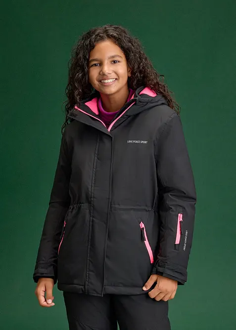 Giacca da sci impermeabile con dettagli sportivi, bonprix