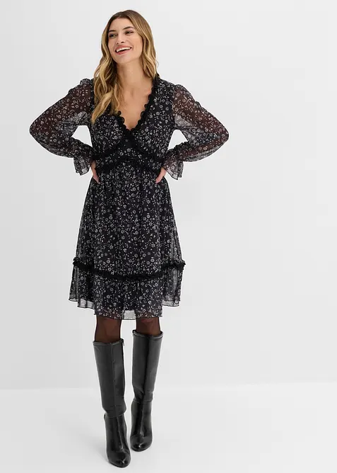 Miniabito in mesh fine, bonprix