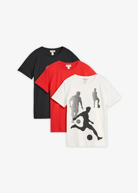 T-shirt con cotone biologico (pacco da 3), bonprix