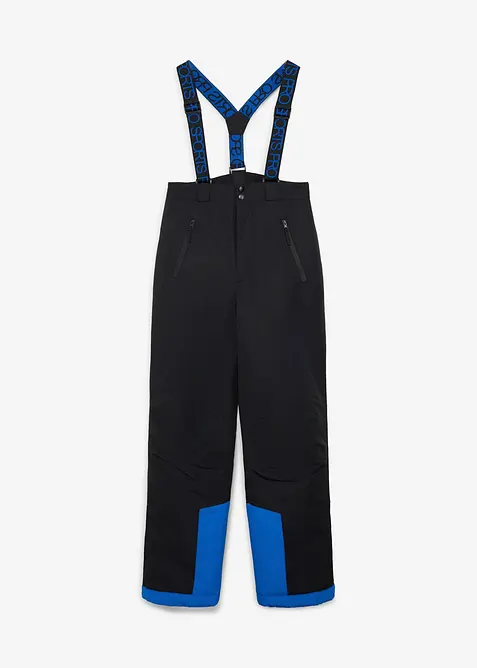 Pantaloni da neve impermeabili con bretelle staccabili, bonprix