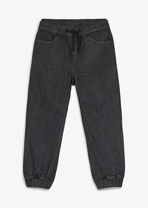 Jeans termici con elastico in vita e fodera in jersey, regular fit, bonprix