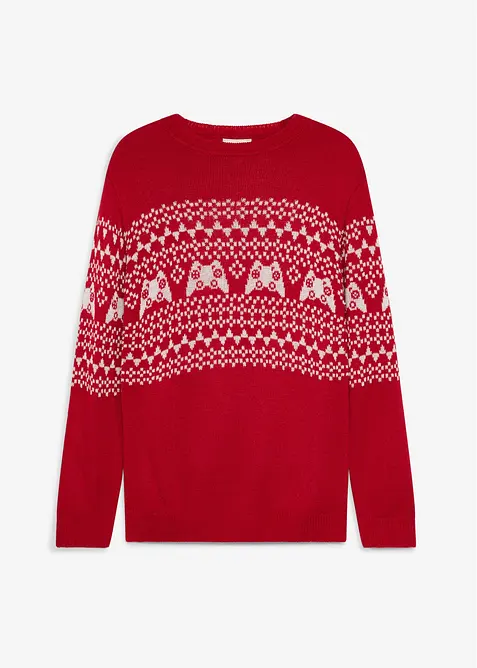 Maglione in  filato grosso con motivo gamer, bonprix