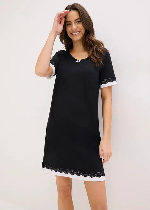 Camicia da notte in misto viscosa morbido, bonprix