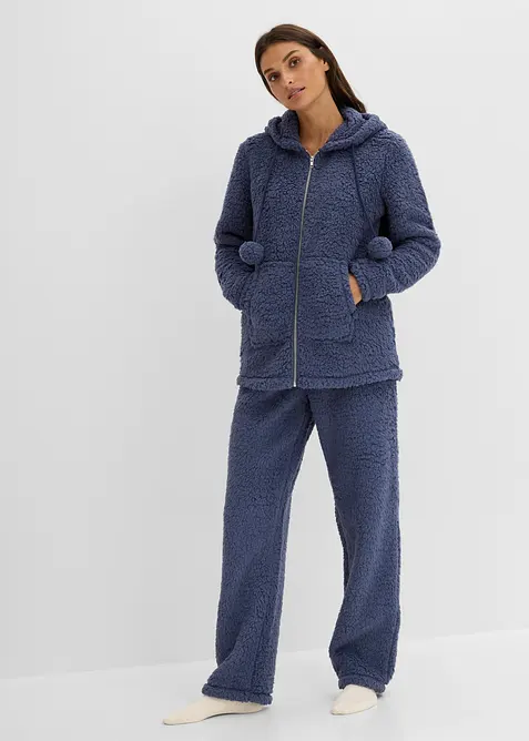 Tuta da casa loungewear in pile teddy, bonprix