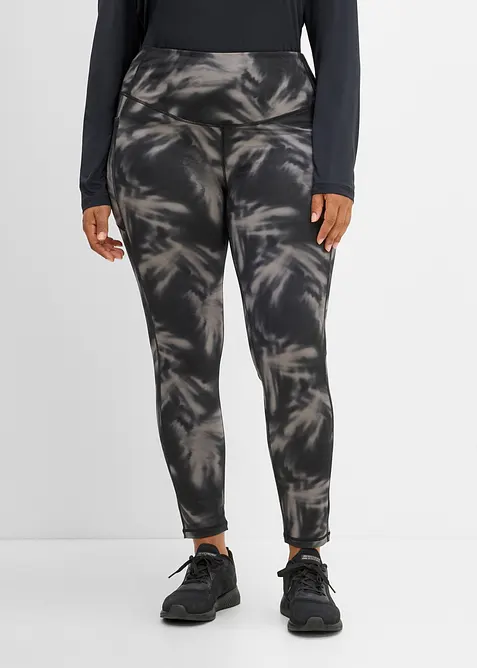 Leggings sportivi termici con tasca portacellulare, asciugatura rapida, bonprix