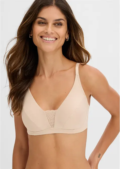 Reggiseno senza ferretto con cotone biologico (pacco da 3), bonprix