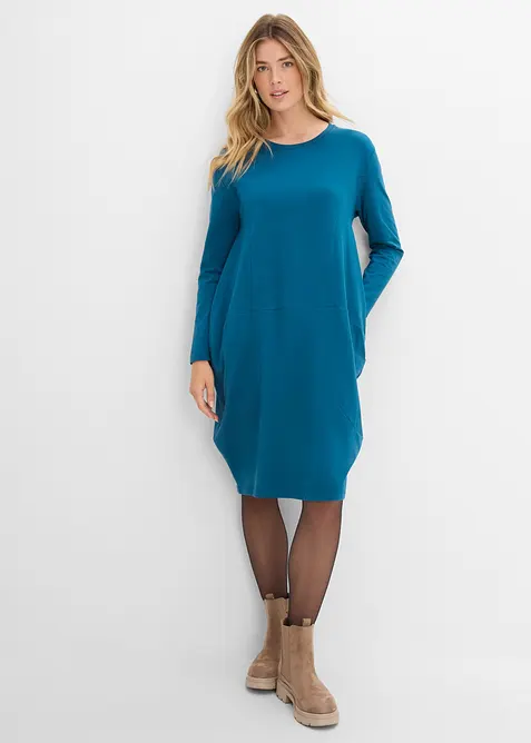 Abito in jersey dalla linea a uovo, bonprix