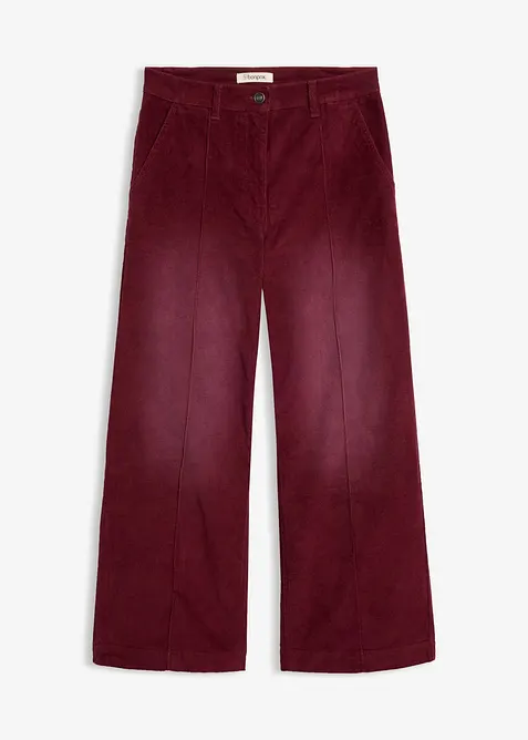 Pantaloni in velluto a coste di misto cotone, bonprix