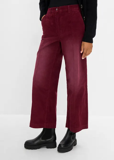 Pantaloni in velluto a coste di misto cotone, bonprix