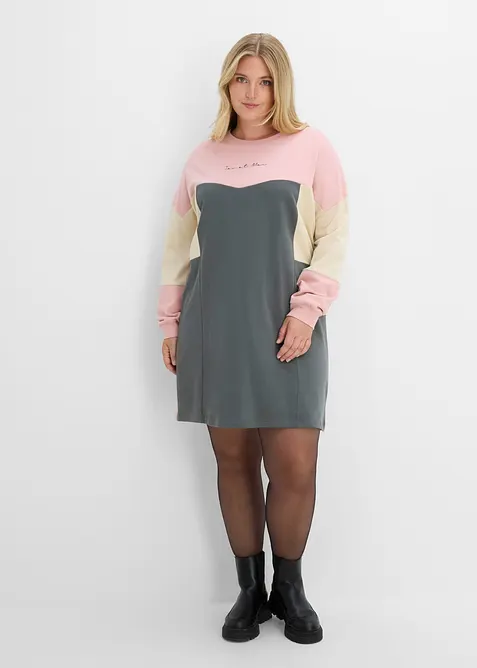 Abito in felpa di puro cotone, bonprix
