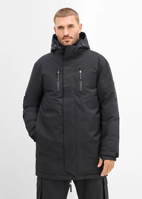Parka tecnico impermeabile con vera piuma, bonprix