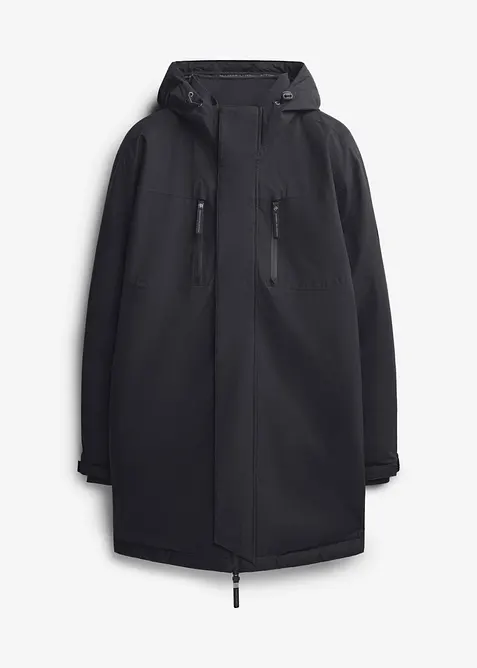 Parka tecnico impermeabile con vera piuma, bonprix